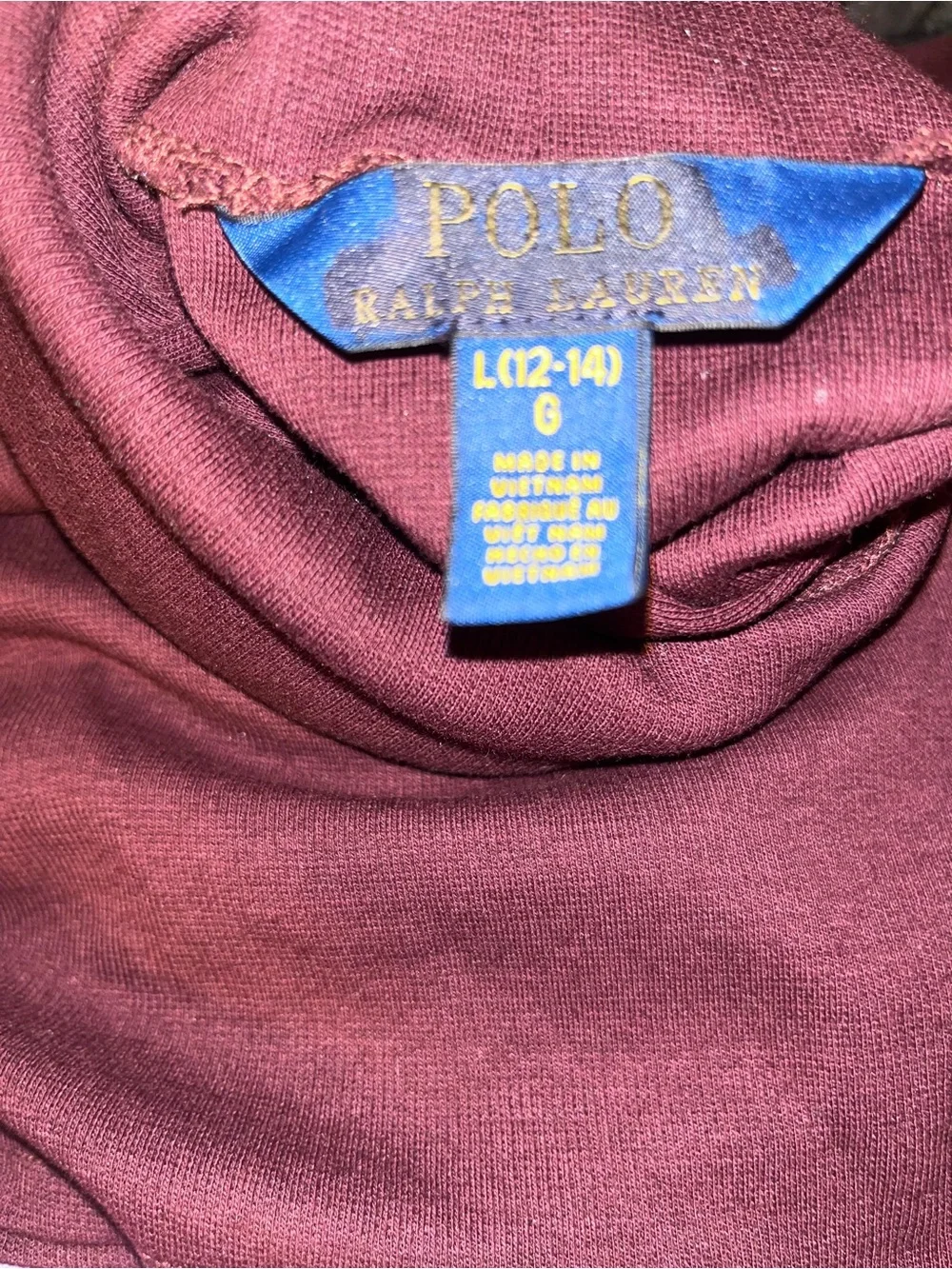 Polo by Ralph Lauren Men's Brick Red Turtleneck Sweater